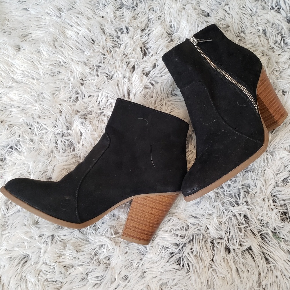 Chunky Heeled Booties